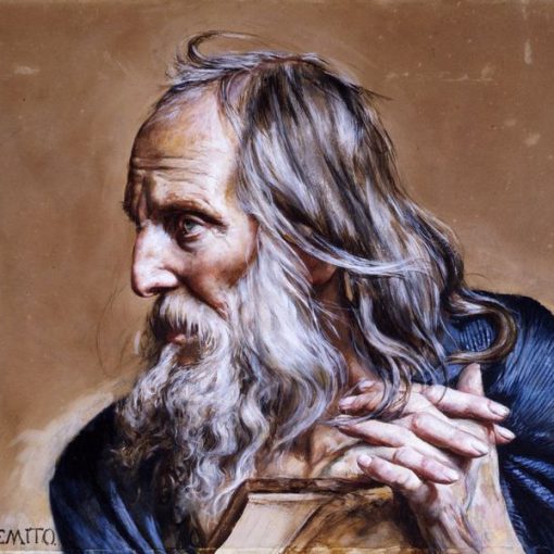 "Le Philosophe", peinture de Vicenzo Gemito